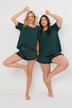 Pigiama corto da donna - verde
