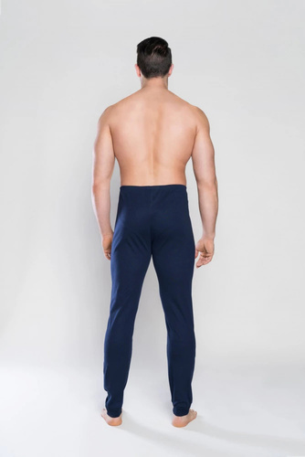 Jan Pantaloni uomo moda italiana blu navy