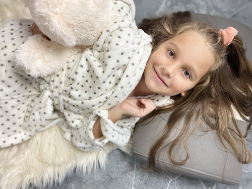 367 Accappatoio per bambini Melanie Forex - ecrù