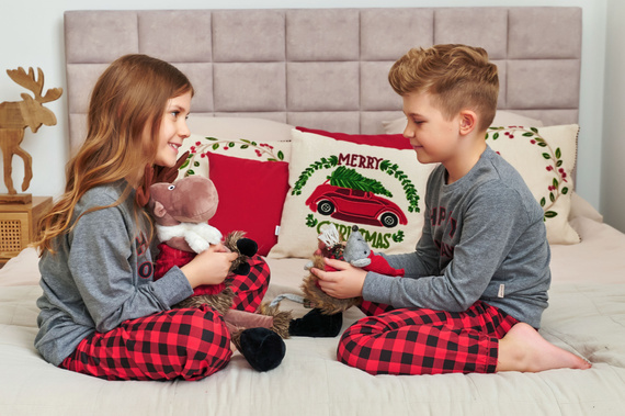 7345 Pigiama per bambini Grigio scuro Doctor Nap - 100% cotone