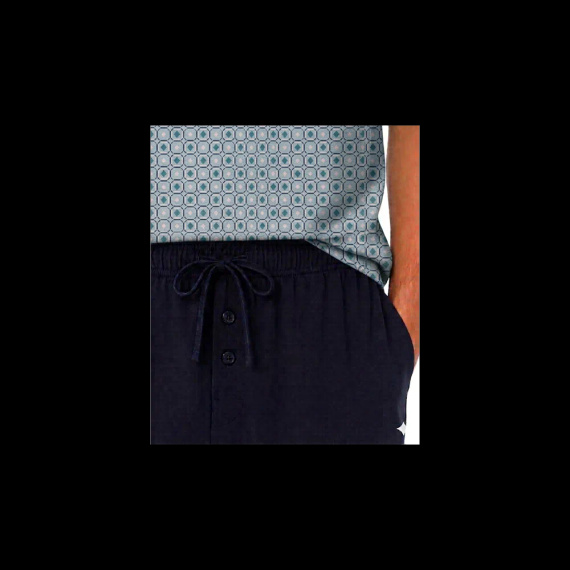 Sesto Senso 2723/11 Granat Pigiama Uomo Corto in Cotone 100% Cotone