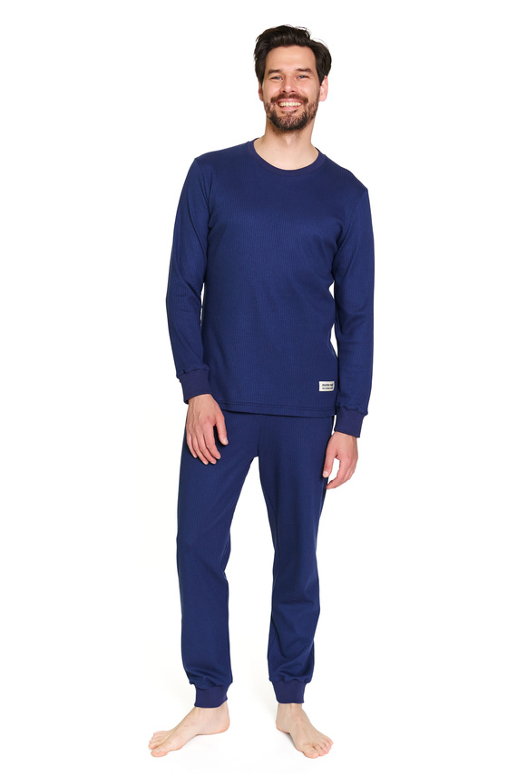 7350 Pigiama da uomo Doctor Nap - cotone a coste, comfort e stile - cosmos