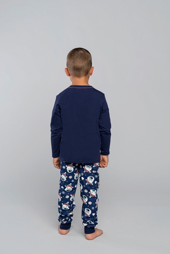 Balu Pigiama lungo per bambini. manica, pantaloni Italian Fashion - blu navy