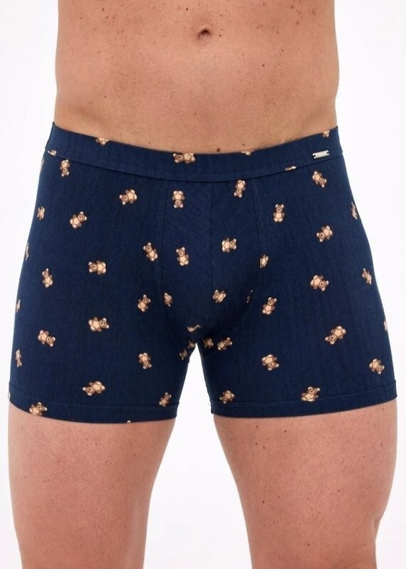 904/134 Boxer Prime Cornette blu navy - cotone, aderente