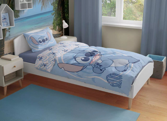 Biancheria letto Lilo e Stitch Faro 100% cotone morbida bambini