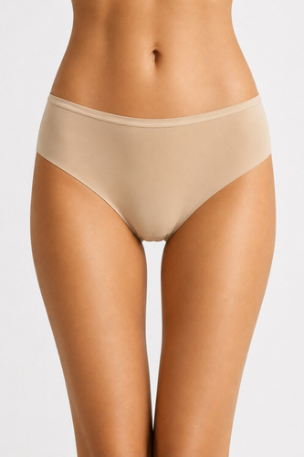 Mediolano Luka 07037 Slip laserati beige senza cuciture in microfibra