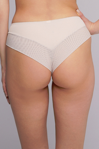 2256 Mutandine brasiliane beige Ava - microfibra liscia, finitura sensuale, vestibilità perfetta