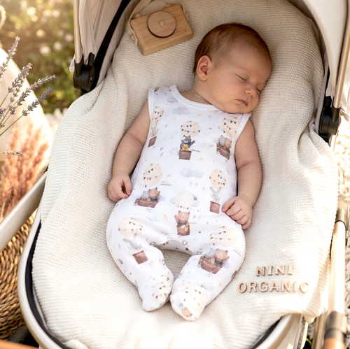 Nini Tutina Neonato 100% Cotone Biologico – Made in Polonia