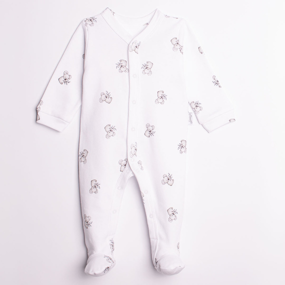 Pigiama intero neonato 223031 Figo Nicol Koala 100% cotone con piedini