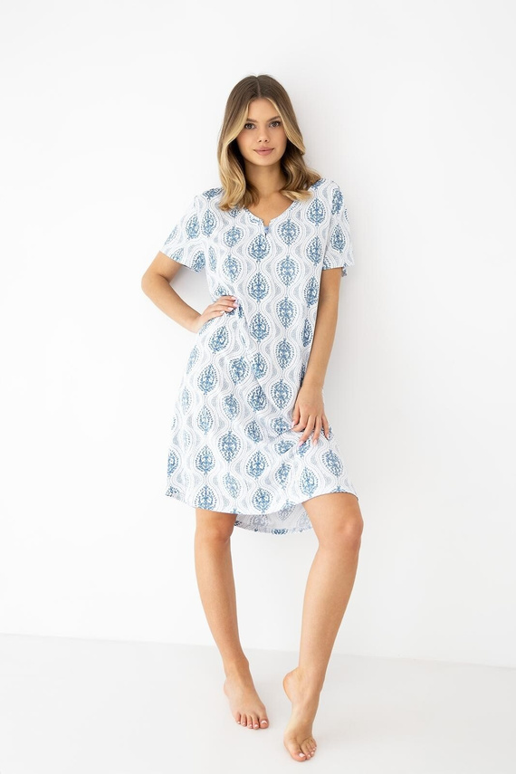 Camicia da notte Luna di Sensis - verde ecru