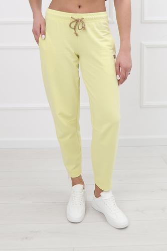 Pantaloni tuta Kaori Italian Fashion cotone giallo