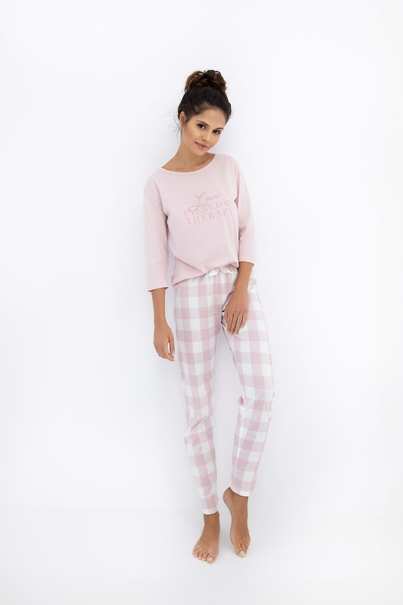 Pigiama da donna Annabelle Sensis - Cotone, con pantaloni di flanella a quadri