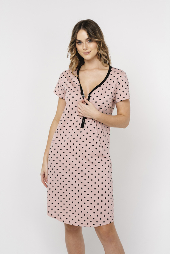 Camicia da notte a maniche corte Buscato Moda italiana - stampa