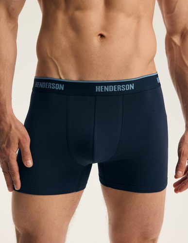 Bokserki męskie Henderson 44515 Brex2 2-pak bawełniane z szeroką gumą z logo