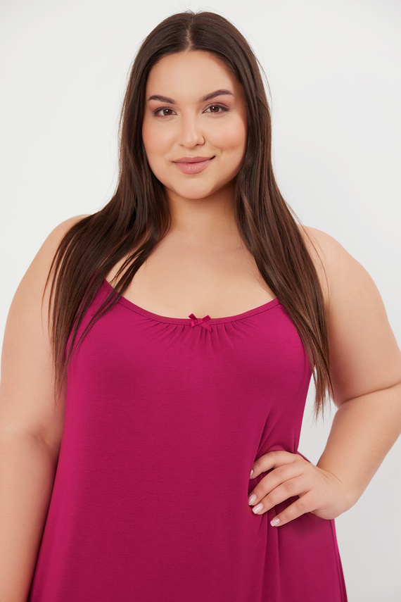 Camicia da notte, cinturino stretto Moda italiana - vino