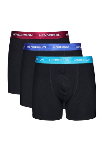 Bench Henderson 44540 nero-grafite – boxer da uomo 3 pezzi 93% cotone