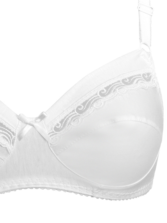 190 Reggiseno in cotone Falck - morbido, senza ferretto Sielei bianco