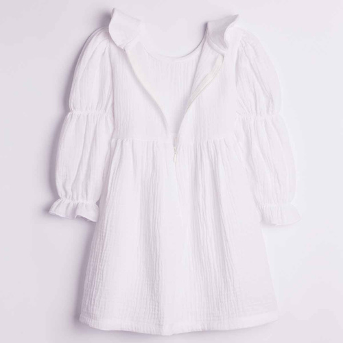 Vestito bambina Nicol 224285 mussola 100% cotone manica lunga
