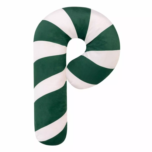Cuscino natalizio Candy Cane 35x57 in velluto bianco verde NL24 Spod Igły i Nitki
