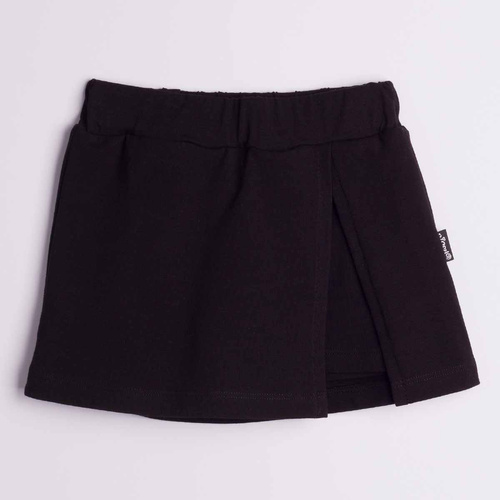 163872 Nicol Gonna-Shorts Bambina in Cotone Nero per l'Estate
