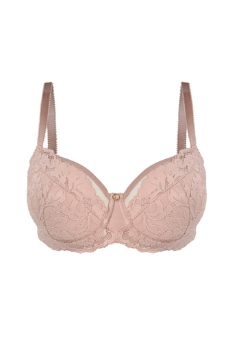 Mediolano Jasmin 19151 reggiseno semi soft pizzo rosa cipria