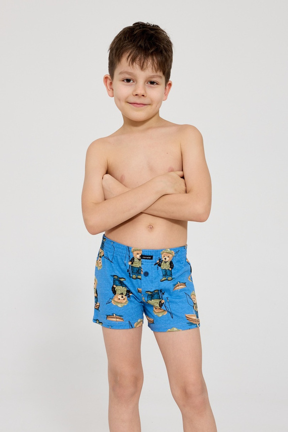 Boxer bambino Cornette 714/07 715/07 100% cotone con bottone