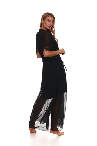 509 Lupoline vestaglia a vestaglia da donna - nero