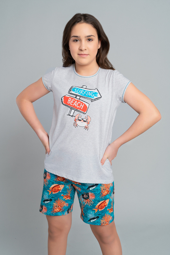 Oceania Pigiama bambina Moda italiana - melange/stampa