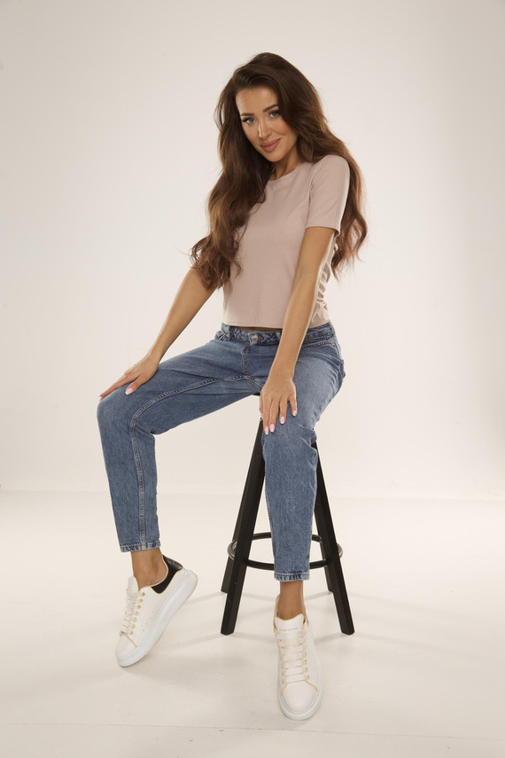 698 Freya Camicetta a maniche corte De Lafense - sabbia