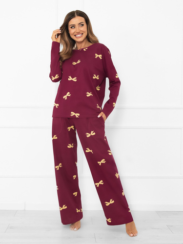 Kwadro Pigiama da donna Moda italiana - cotone, manica lunga e pantaloni