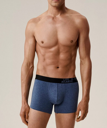 Boxer da uomo 3MH-226/25 verde-maroon-blu-cotone, confezione da 3 pezzi, vestibilità comoda