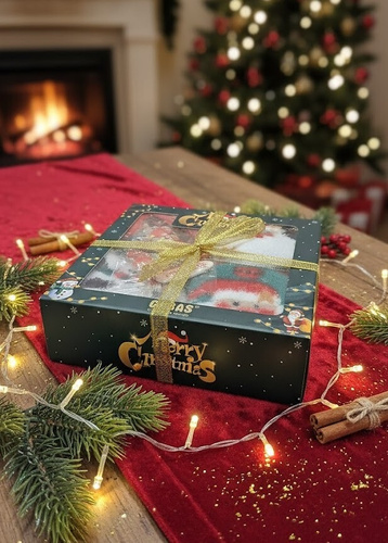 Cosas BDP60-56 Calze Wik - set natalizio di 4 paia in scatola, calze da donna a soffietto