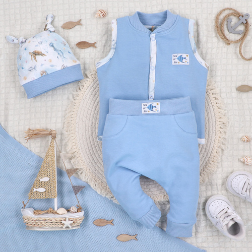 ABN-5457 Sea Of Joy Pantaloni della tuta Nini per bambini - cotone organico, vita comoda