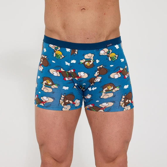 Cornette Tattoo 280/258 Chillout 2 – boxer uomo blu in cotone elasticizzato