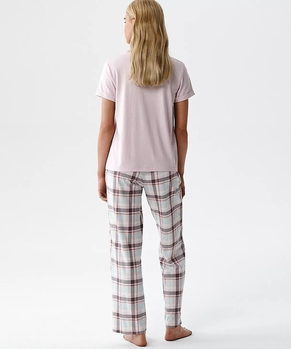 Pigiama donna Atlantic NLP-513 modal cotone manica corta pantaloni fantasia