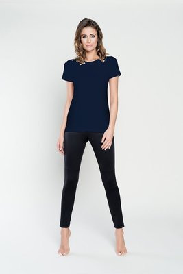 T-shirt Ibiza donna a manica corta Italian Fashion - blu navy
