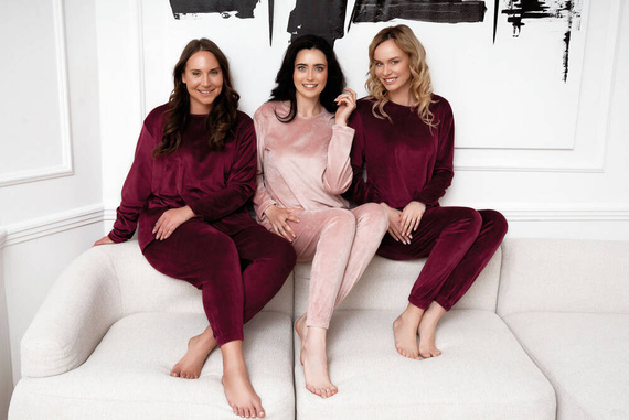 Akara Set da donna Italian Fashion - rosa cipria