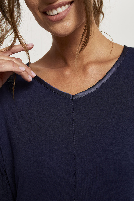 Pigiama da donna Song Maniche a 3/4, pantaloni a 3/4 Moda italiana - blu navy