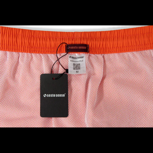 Sesto Senso costume da bagno uomo shorts mare ad asciugatura rapida tasche orange