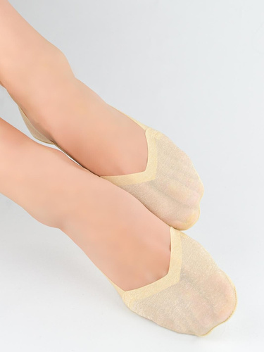 Calzini ballerina donna Noviti SN067 sottili cotone silicone antiscivolo