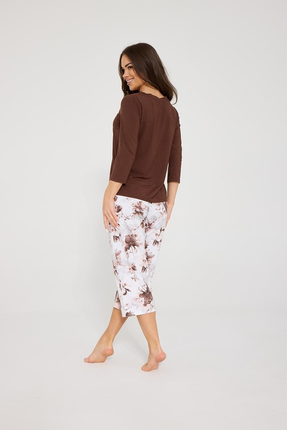 Cornette Colette 659/503 Pigiama donna in modal e cotone 3/4 fiori