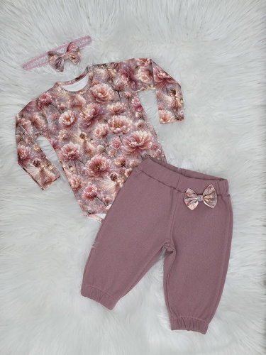 Bambarillo Wróżki – set bambina body e pantaloncini a coste