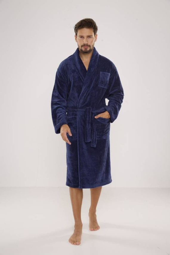 811 Accappatoio in felpa da uomo De Lafense - denim