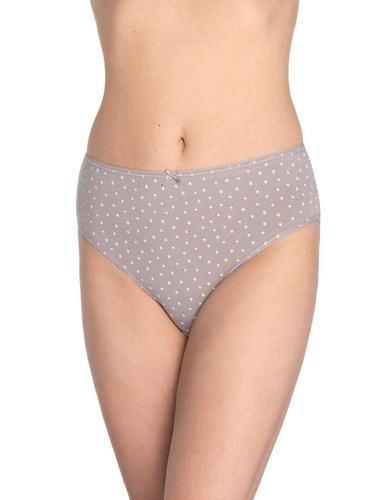 Mutandine da donna L-120BI-93 Lama rosa-grigio-cotone, confezione da 3, comode e classiche