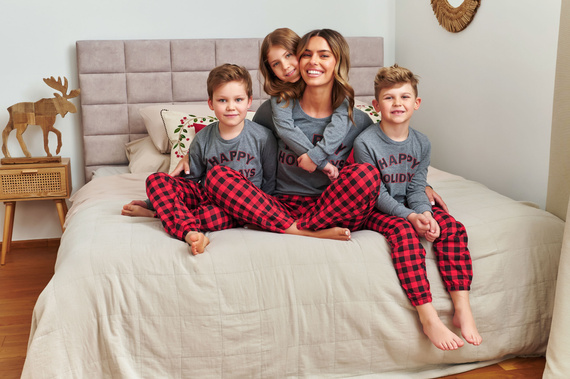 Pigiama da donna 7343 Grigio scuro Doctor Nap - 100% cotone