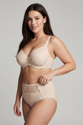 Slip donna Unikat Brenda beige comodi eleganti con pizzo morbido