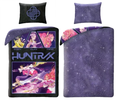 Biancheria da letto K-POP Demon Hunters 04 Halantex 140x200 microfibra + 70x90