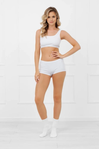 Boxer da donna Lotte Italian Fashion bianco - cotone, confortevole ed elastico