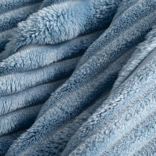 Coperta copriletto Nina 220x200 flanella 3D morbida Eurofirany 300 GSM blu
