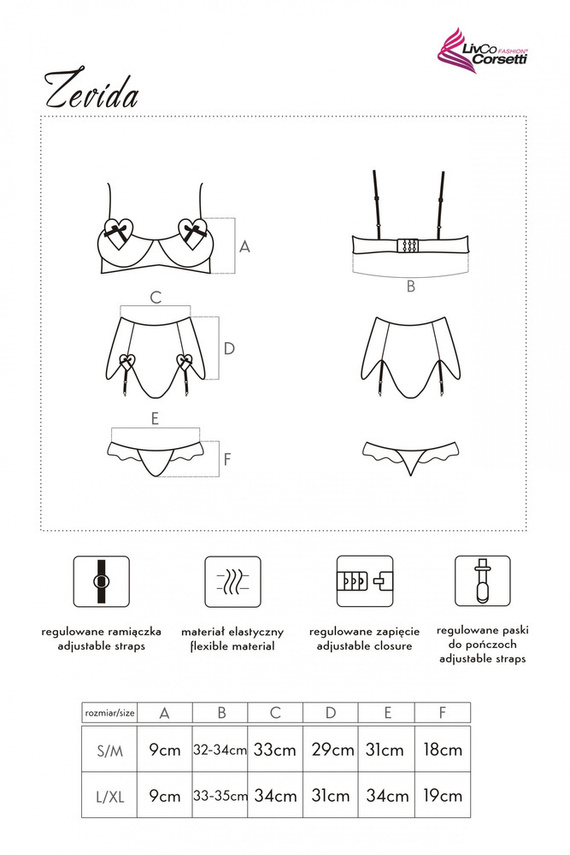 Zevida LC 90110 Donna set LivCo Corsetti Moda